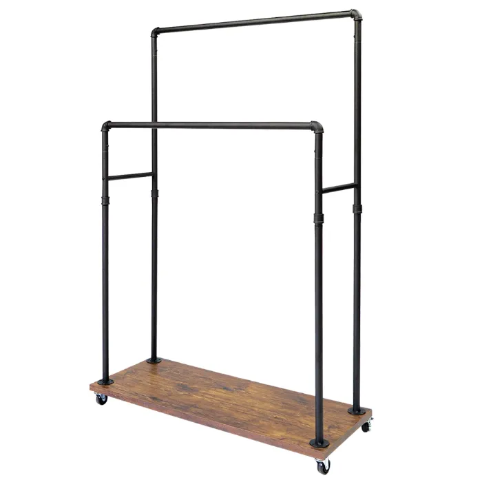 工業風雙桿掛衣架